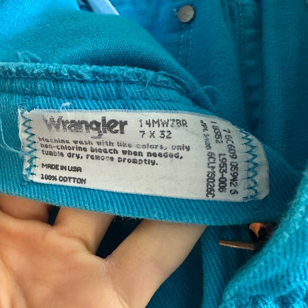 High-Waist Turquoise Women’s Jeans - Picture 9 of 11